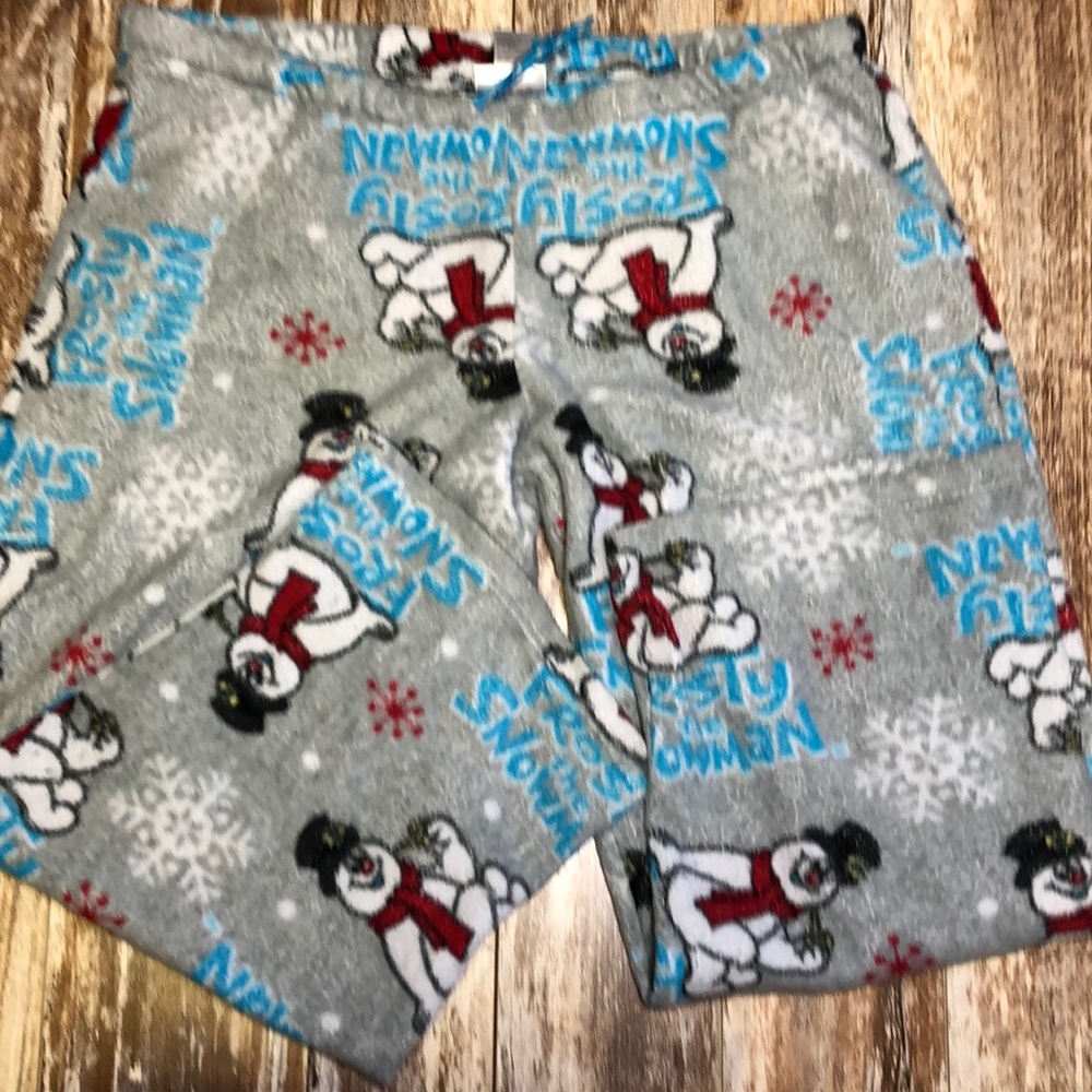 Frosty the snowman fleece sleep pajamas